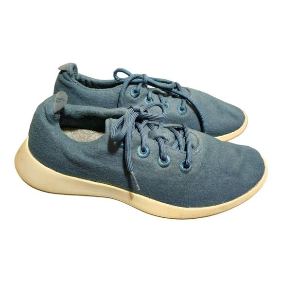 ALLBIRDS Wool‎ Runner Blue Athletic Running Shoes - Men's Size 11 - Picture 1 of 7